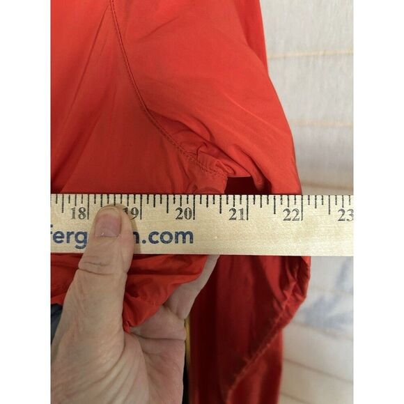 Burton Mens Red Gray Color block Dryride Windbreaker Anorak Nylon Jacket M - Picture 13 of 14